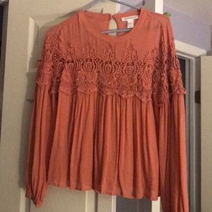 Forever 21 embroidered blouse